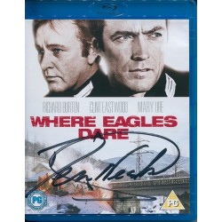 Where Eagles Dare star Derren Nesbitt SIGNED Blu Ray DVD