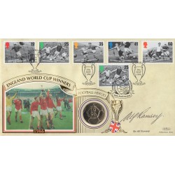 England 1966 World Cup manager Sir Alf Ramsey signed Benham Coin FDC