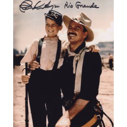 John Wayne movie Rio Grande photo signed by Patrick Wayne John Wayne movie Rio Grande photo signed by Patrick Wayne