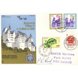 RAF Escaping Society Colditz FDC signed by home run escaper Pat Reid RAF Escaping Society Colditz FDC signed by home run escaper Pat Reid