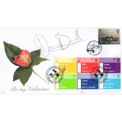 Ballerina Dame Darcey Bussell signed Valentines Day FDC Ballerina Dame Darcey Bussell signed Valentines Day FDC