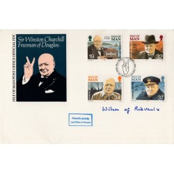 Former Prime Minster Harold Wilson signed Winston Churchill FDC Former Prime Minster Harold Wilson signed Winston Churchill FDC