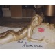 007 Bond movie Goldfinger actress Shirley Eaton signed & kissed photo