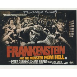 Frankenstein Hammer Horror movie photo signed by actress Madeline Smith Frankenstein Hammer Horror movie photo signed by actress Madeline Smith