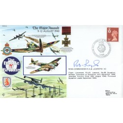 Battle of Britain cover signed by Victoria Cross pilot R.A.B Learoyd VC