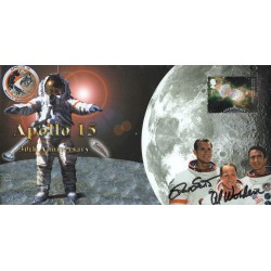 NASA Astronauts Al Worden & Moonwalker Dave Scott signed Apollo 15 cover NASA Astronauts Al Worden & Moonwalker Dave Scott signed Apollo 15 cover