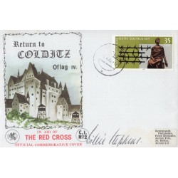 Colditz ‘home run’ escaper Billie Stephens signed cover Colditz ‘home run’ escaper Billie Stephens signed cover