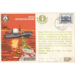 RAF Escaping Society cover signed by WW2 Danish Army veteran Prince Georg of Denmark
