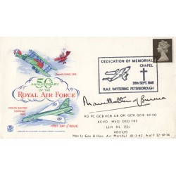 50th anniversary of the Royal Air Force FDC signed by Mountbatten of Burma, supreme Allied commander in Asia during WWII 50th anniversary of the Royal Air Force FDC signed by Mountbatten of Burma, supreme Allied commander in Asia during WWII