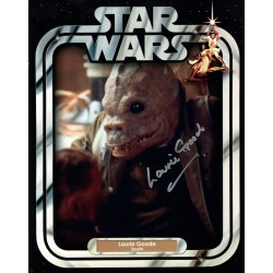 Star Wars 8x10 photo signed by actor Laurie Goode as Saurin Star Wars 8x10 photo signed by actor Laurie Goode as Saurin
