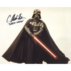 Star Wars 8x10 Darth Vader photo signed by C Andrew Nelson Star Wars 8x10 Darth Vader photo signed by C Andrew Nelson