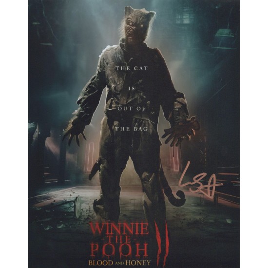 Winnie the Pooh : Blood & Honey 2 horror movie photo signed by Lewis Santer 