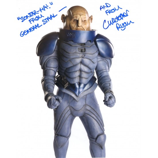 Doctor Who photo signed by Christopher Ryan as General Staal